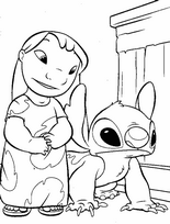 coloriage Lilo et Stitch